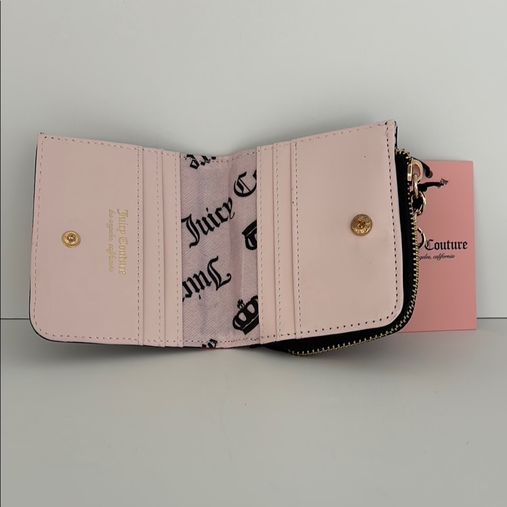 Juicy Couture Sweet Black Wallet with Strawberry 🍓 Print - Picture 2 of 11